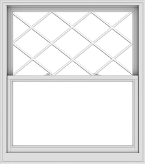 WDMA 48x54 (47.5 x 53.5 inch)  Aluminum Single Double Hung Window with Diamond Grids