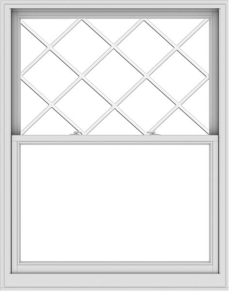 WDMA 48x61 (47.5 x 60.5 inch)  Aluminum Single Double Hung Window with Diamond Grids