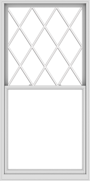 WDMA 48x96 (47.5 x 95.5 inch)  Aluminum Single Double Hung Window with Diamond Grids