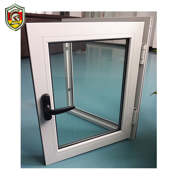 5mm double tempered glass powder coated white aluminium frame casement industrial windows on China WDMA