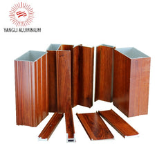 6063 T5 Wood finished sliding window Extruded aluminium profile section frame /angle frame on China WDMA