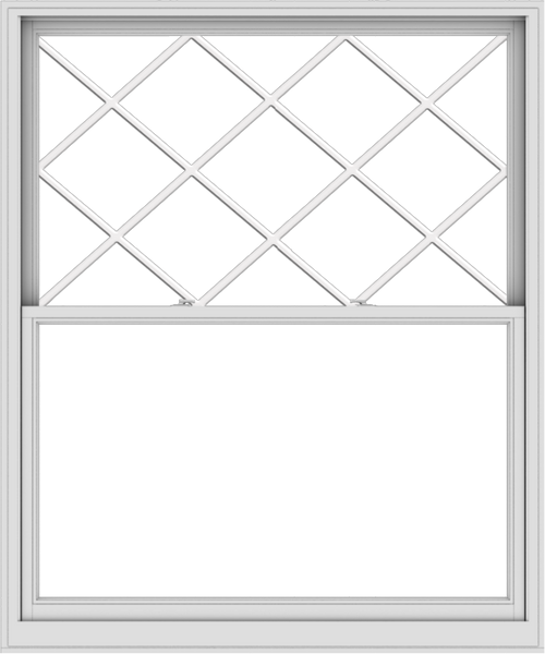 WDMA 60x72 (59.5 x 71.5 inch)  Aluminum Single Double Hung Window with Diamond Grids