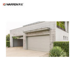 Warren 9x9 Glass Folding Garage Doors With Black Aluminum Door