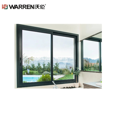 WDMA Aluminum Sliding Window With Screen Black Aluminum Sliding Windows Aluminum Glass Sliding Window