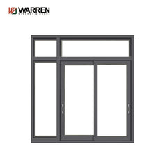 WDMA Bronze Aluminum Sliding Windows Narrow Floor To Ceiling Windows Frameless Sliding Glass Windows