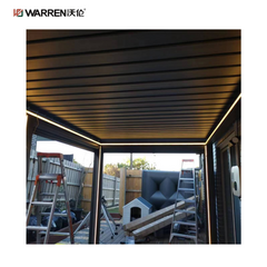 Warren 8x10 outdoor pergola with aluminium waterproof louver roof