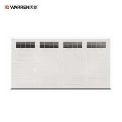 Warren 10x11 Black Garage Door With Side Windows for House