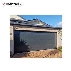 Warren 8x10 Black Double Garage Door With Windows for House