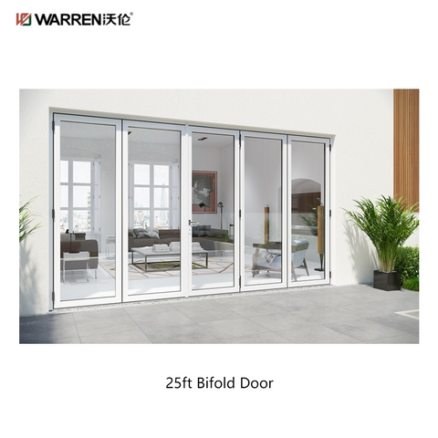 25ft Bifold Door Interior Folding Glass Door Aluminum