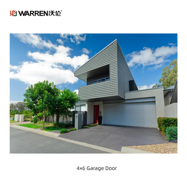 Warren 4x6 Black Frosted Glass Garage Door With Side Window for Sale