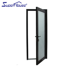 AAMA Single panel aluminum french doors exterior double tempered fiberglass shed doors on China WDMA