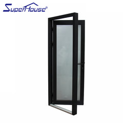 AAMA Single panel aluminum french doors exterior double tempered fiberglass shed doors on China WDMA