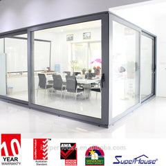 AS/NZ/USA standard unique waterproof aluminum glass bathroom doors front doors modern design office entry doors on China WDMA