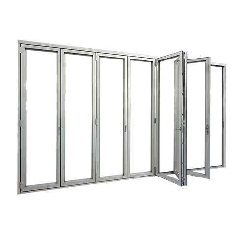 AS/NZS2047 AS/NZS2208 & AS/NZS1288 standard aluminum bi folding glass bathroom door with blind on China WDMA