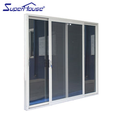 AS2047&American Florida approval thermal break double glass balcony exterior sliding glass door on China WDMA