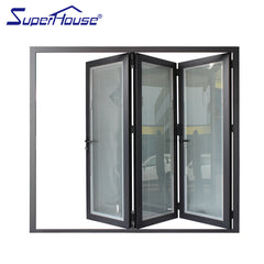 AS2047/CSA/AAMA standard exterior double glass aluminum bi-fold door/aluiminium patio door on China WDMA