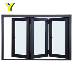 AS2047 Standard aluminium alloy energy saving double glass window aluminium bifolding windows door on China WDMA