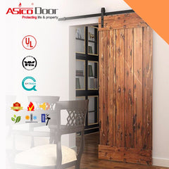 ASICO Hot Sales American Style Solid Oak/ Teak/ Pine Glass Lifting Wood Sliding Barn Door on China WDMA on China WDMA