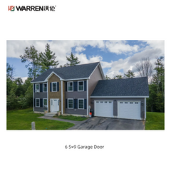 Warren 6 5x9 Arched Garage Doors With Windows at the Top for Home