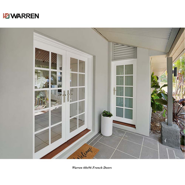 60x96 Exterior French Doors With Glass Panel Interior Double Doors