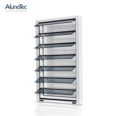 Adjustable Aluminum Glass Louvered windows With Removable Screen on China WDMA