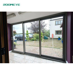 Aluminium 3 panel sliding glass door on China WDMA