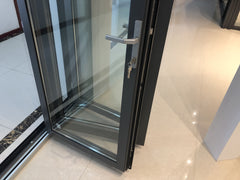 Aluminium AS2047 standard low-E glass customized design accordion doors with air on China WDMA