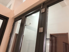 Aluminium AS2047 standard low-E glass customized design accordion doors with air on China WDMA