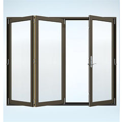 Aluminium AS2047 standard low-E glass customized design accordion doors with air on China WDMA