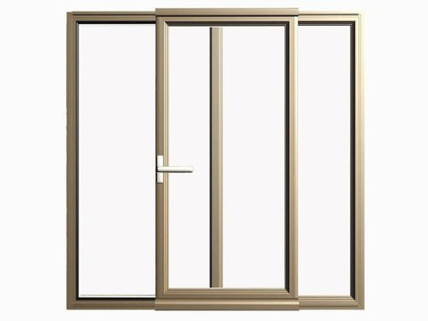 Aluminium Alloy Extrusion Profiles Double Glass Sliding Windows frame on China WDMA