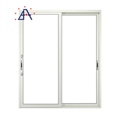 Aluminium/Aluminum Alloy Exterior and Interior Metal Tempered Glass Lift Sliding Entrance Door on China WDMA