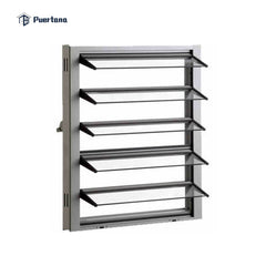 Aluminium Fixed Panel Glass Jalousie Single Pane Metal Window Louver Shutter In The Philippines Price on China WDMA