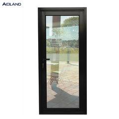 Aluminium black french door exterior shopfronts design inward open for commercial building on China WDMA