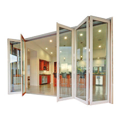 Aluminium folding exterior glass doors on China WDMA