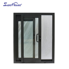 Aluminium frame customized Philippines glass sliding windows for commercial on China WDMA