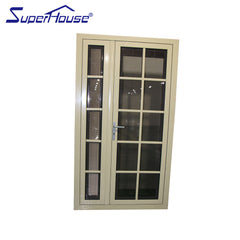 Aluminium front door with colony bar glass french door blinds in on China WDMA