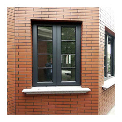 Aluminium glass casement windows based on anti-scratch italian skin feel wood grain color india villa windows on China WDMA