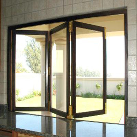 Aluminium kitchen sliding bi folding glass window on China WDMA