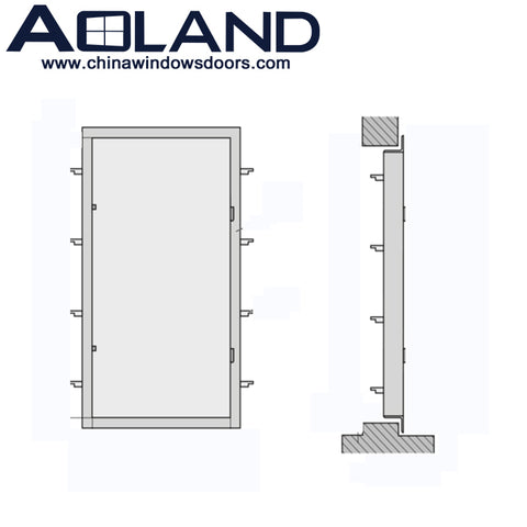 Aluminium patio entry sliding doors manufacturers with double glass for sale on China WDMA