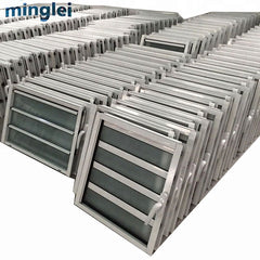 Aluminium shutter windows price louver window for sale on China WDMA