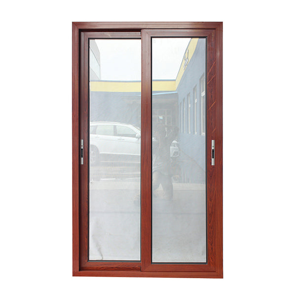 Aluminium thermal-break wood grain sliding door on China WDMA