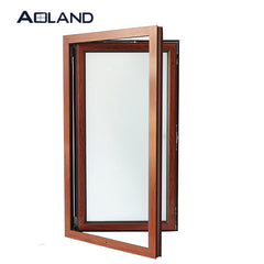 Aluminium wood grain tilt and turn casement window special design for sale in India on China WDMA