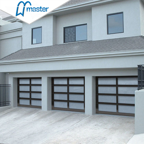 Aluminum Alloy Roller Overhead Sectional Plexiglass/Glass Garage Door Low Cost on China WDMA