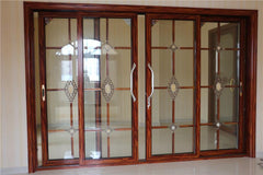 Aluminum Frame Tempered Glass Sliding Patio door on China WDMA