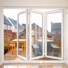 Aluminum Glass Patio Exterior Bifold Doors Double Glazing aluminum sliding door on China WDMA