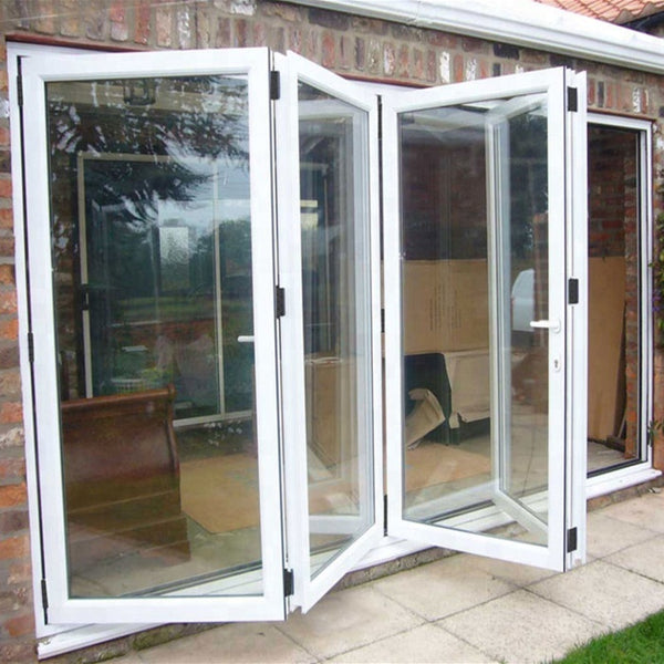 Aluminum Glass Patio Exterior Bifold Doors Double Glazing aluminum sliding door on China WDMA