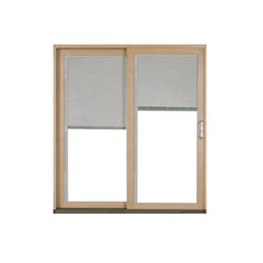 Aluminum Glass Sliding Patio Door with Blinds Inside on China WDMA