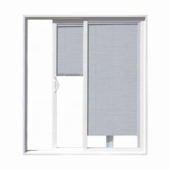 Aluminum Glass Sliding Patio Door with Blinds Inside on China WDMA