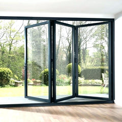 Aluminum Lowes glass interior sliding folding patio doors on China WDMA