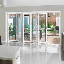 Aluminum Lowes glass interior sliding folding patio doors on China WDMA